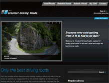 Tablet Screenshot of greatestdrivingroads.com